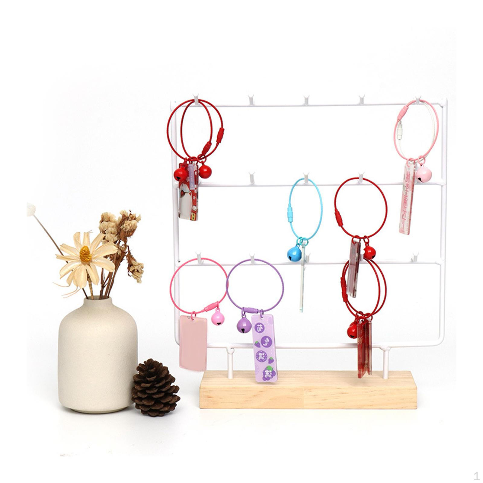 

Подвесная стойка для хранения ювелирных браслетов, металлическая опора 9,8x2,3x10,2 дюйма, универсальная для колец и часов