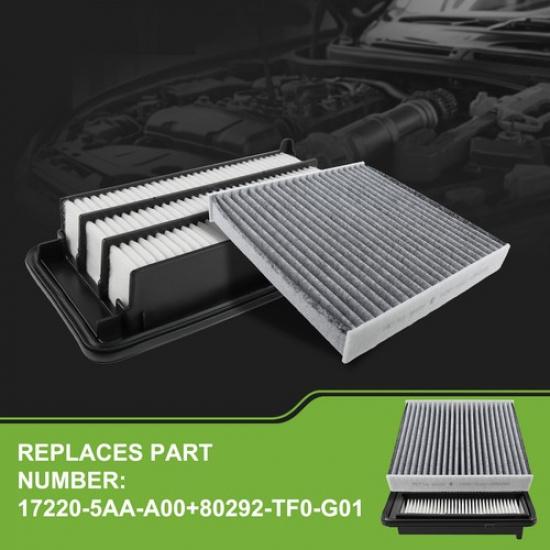Cabin & Engine Air Filter Fit 2016- Honda Civic & 2017- Honda CRV 1.5L