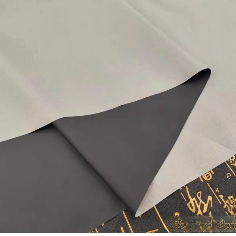 210D Silver Coated Cloth Sunscreen Thin Oxford Waterproof Fabric 180T Black Glue By The Meter for Raincoat Umbrella Tent Sewing