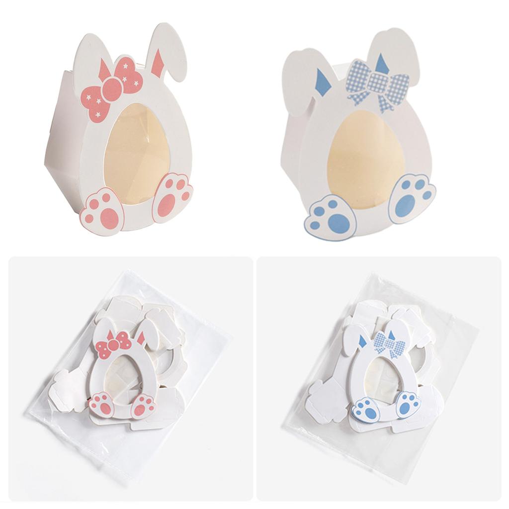 10 st/set Söt godisbehållare Fodral Påskpresentask Godisförpackningslådor Organisatörer för Fest och Sammankomster