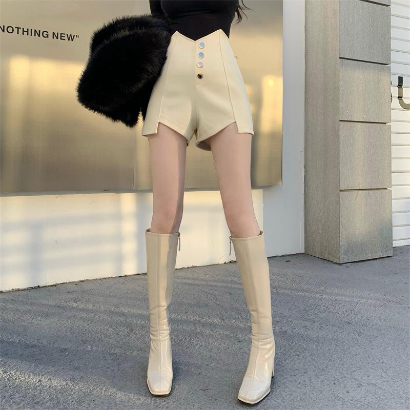 2024 Korean High Waist Slimming Women's Booty Shorts - Early Autumn Spicy Girl Style