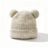 Sweet Bear Ears Knitted Hat, Ear Protection, Windproof and Warm Autumn and Winter Hat, Soft Waxy and Cute Age-reducing Wool Hat