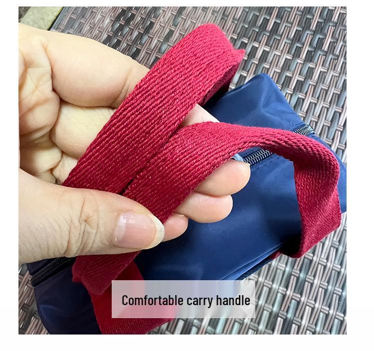 Niche Korean Colorblock Water-Repellent Tote: Versatile Women's Lunch, Work & Mommy Bag