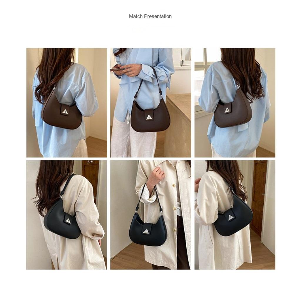 Shoulder Bag Women PU Minimalist Underarm Daily Commute
