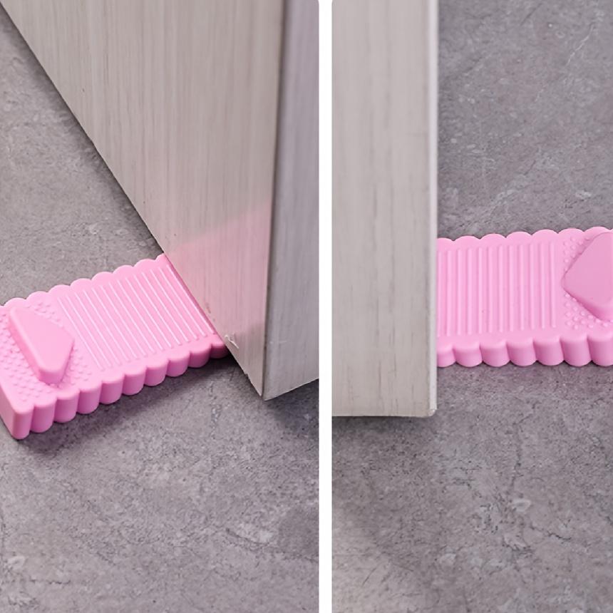 Windproof Door Wedge, No-Drill Creative Door Stopper, Household Safety Door Wedge, Anti-Pinch Design, Ideal for Home Security, Door Safety Device