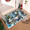 Christmas Blue Gnome Snowman Doormat Xmas Home Decor Rug Living Room Bedroom Balcony Hallway Floormat Navidad Decorations