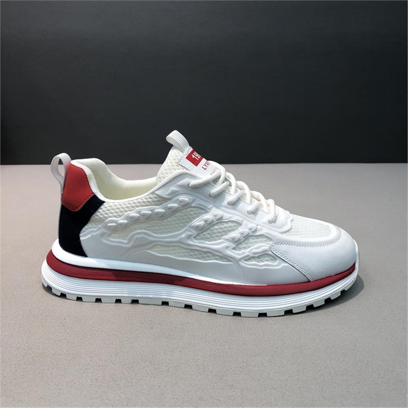 Spring new low-top mesh surface, breathable and comfortable casual soft bottom lace-up ec