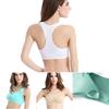 Women Breathable Padded Sports Bra With Hollow Out Design And Pure Color