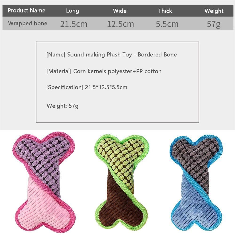 21.5cm Interactive Pet Companion Toy Tooth Cleaning Cats Toy Portable Plush Dogs Toy