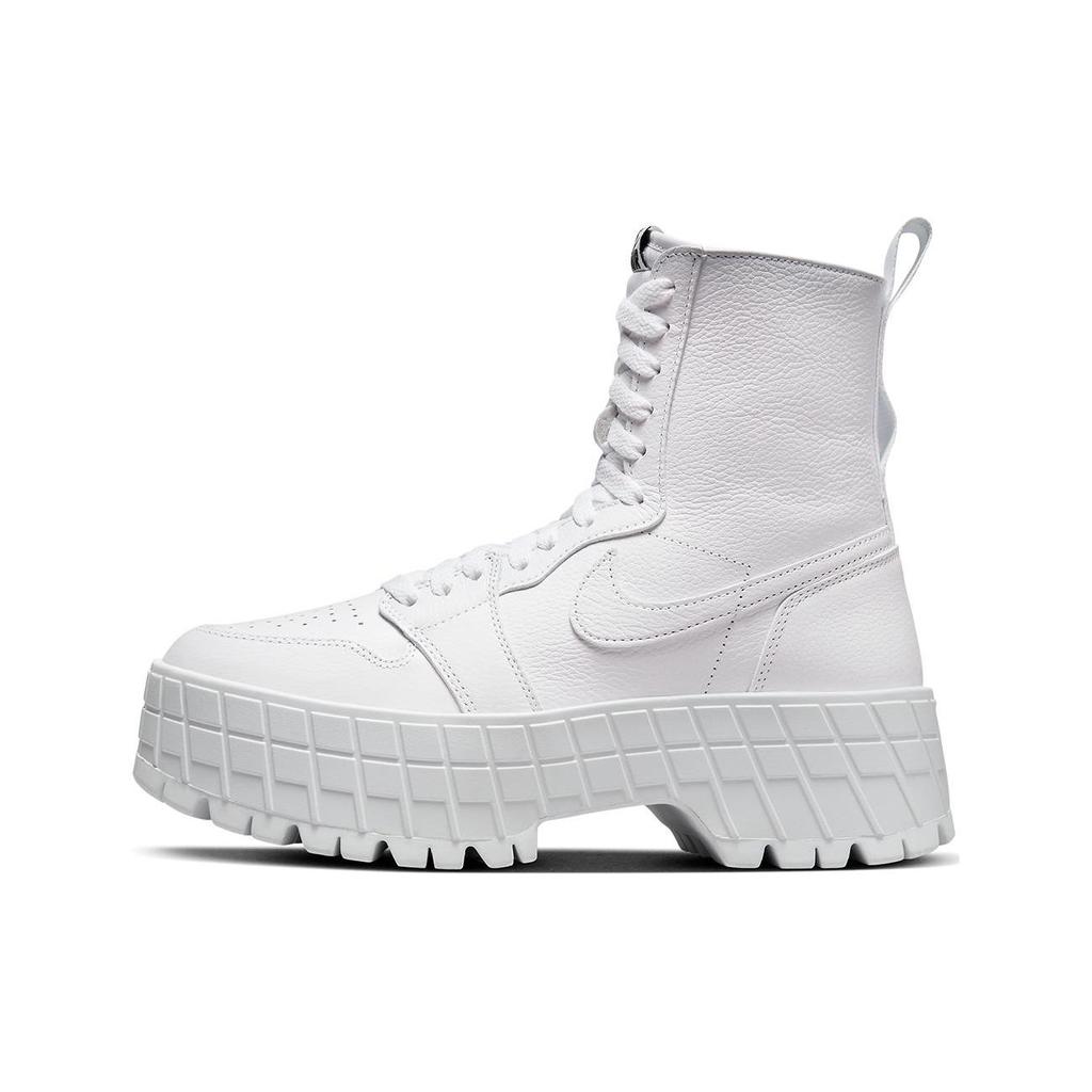 Air Jordan 1 High Brooklyn Triple White Women Sneakers Black FJ5737-111