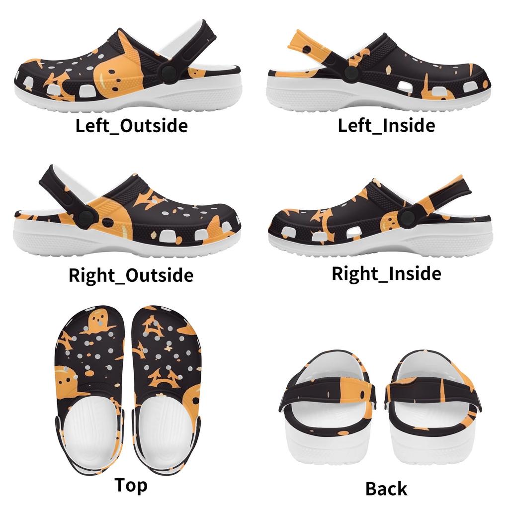 Allover Printed EVA Clogs for Women Men Breathable Lightweight Slip On Casual Footwear Soft Summer Sandals Daily Walking