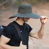 Men  Protection Fisherman Foldable Bucket Hat Double Faced Cap