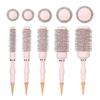 Barber Professional Round Blow Dry Brush, Professional Aluminum Tube Curly Hair  Cylinder Comb For Curly Hair Styling