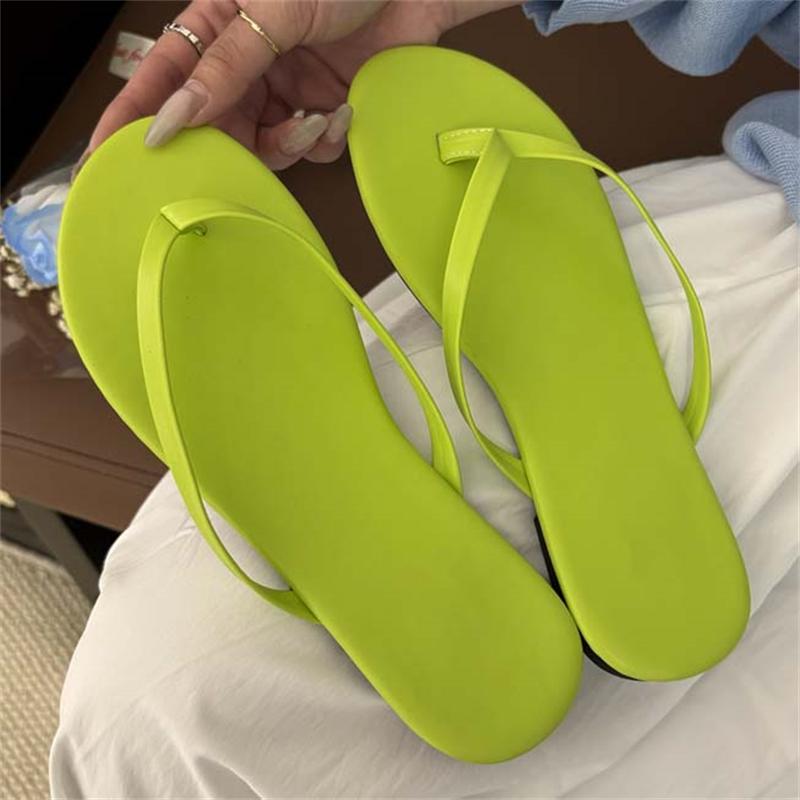 Fashion Eilyken Summer Clip Toe Flat Heels Slippers Women Casual Outdoors Beach Shoes Concise Flip Flops Zapatos De Mujer