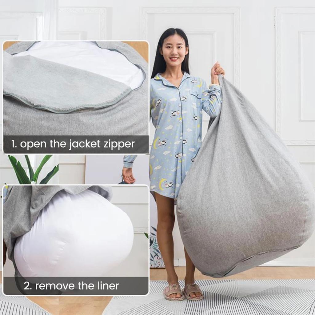Replacement Sofa Inner Liner Removable Lazy Sofa Inner Liner Washable Chair Sofa Inner Fit Sofa Cover for Living Room Playroom