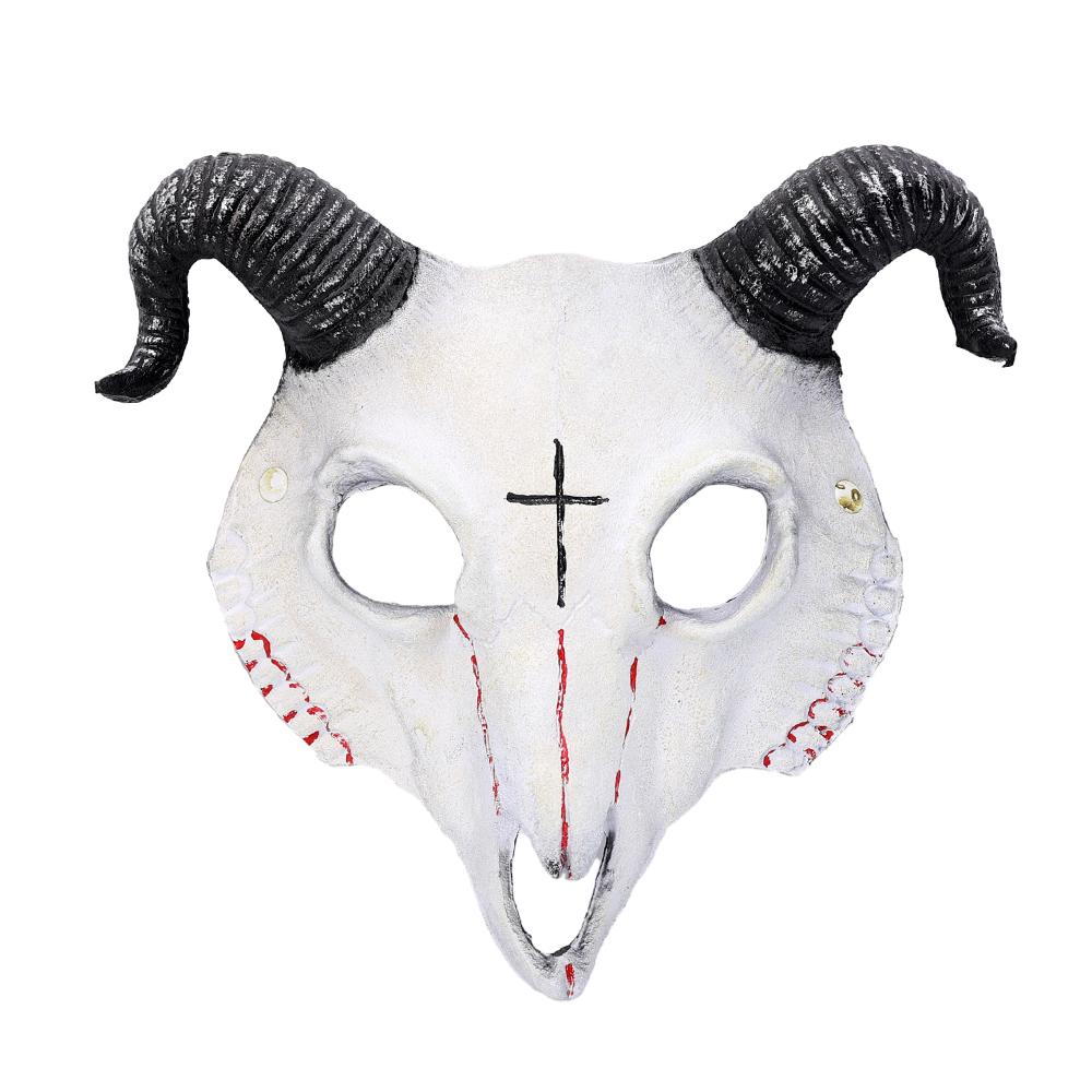 Halloween Skeleton Goat Horror Masks Skull Horror Demons Cosplay Dance Prom Carnival Party Props Roleplay Animal Mask for Adults