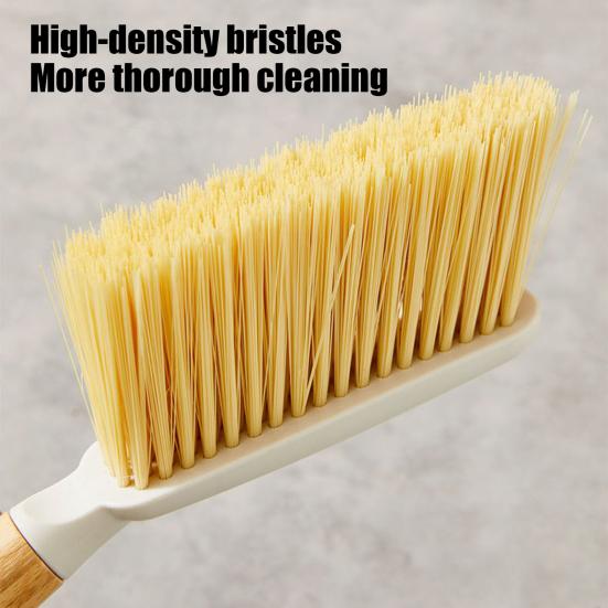 Small Broom Dustpan Set Ergonomic Natural Bamboo Handle Soft Bristles Portable Decorative Mini Broom Kit