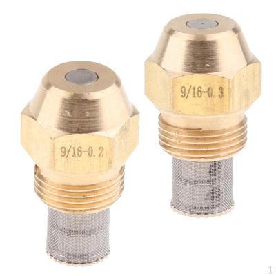 2 Burner Spray Nozzle with Filter Net for Oil Fired Furnaces 0.2mm & 0.3mm