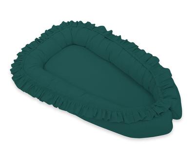 Baby Cocoon Playpen Swaddle Premium with Ruffles MY SWEET BABY - Bottle Green