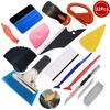 Car Vinyl Tint Film Installation Tool Kit Rubber Scraper Magnetic Holder Wrapping Sticker Carving Knife with Spare Blades