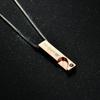 His Queen, Her King Heart Pendant Titanium Couple Necklace
