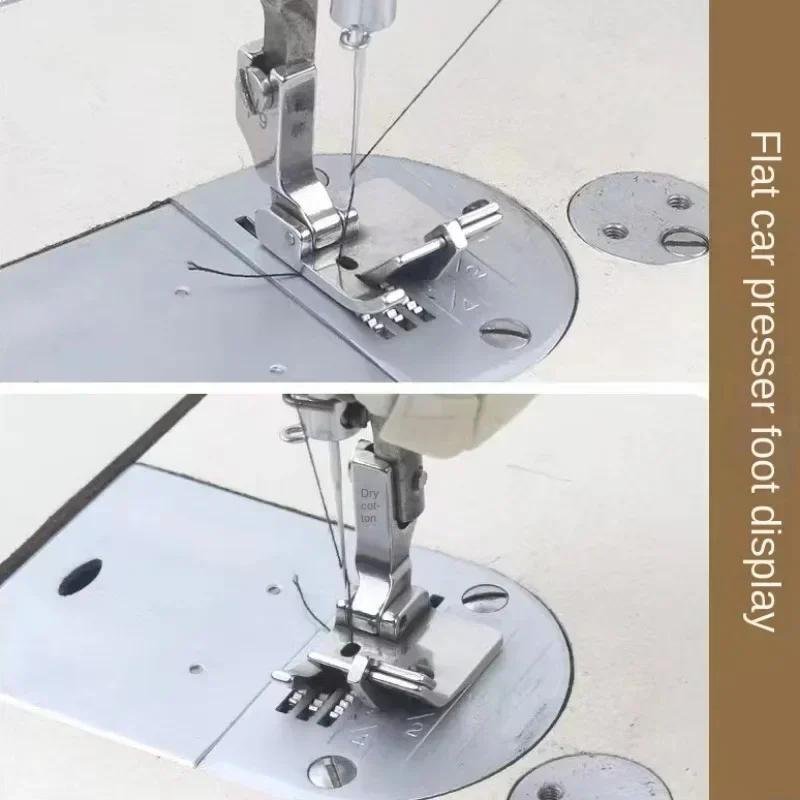 T9 Industrie-Nähmaschine Verstellbarer Nähfuß Kantenführung Saumfuß Flachbett-Nähmaschine Zubehör