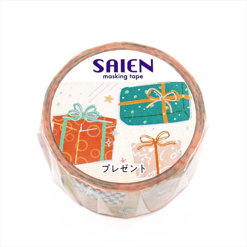 Made In Japan SAIEN Masking Tape Gift 20mm X 5m Roll UR-4091