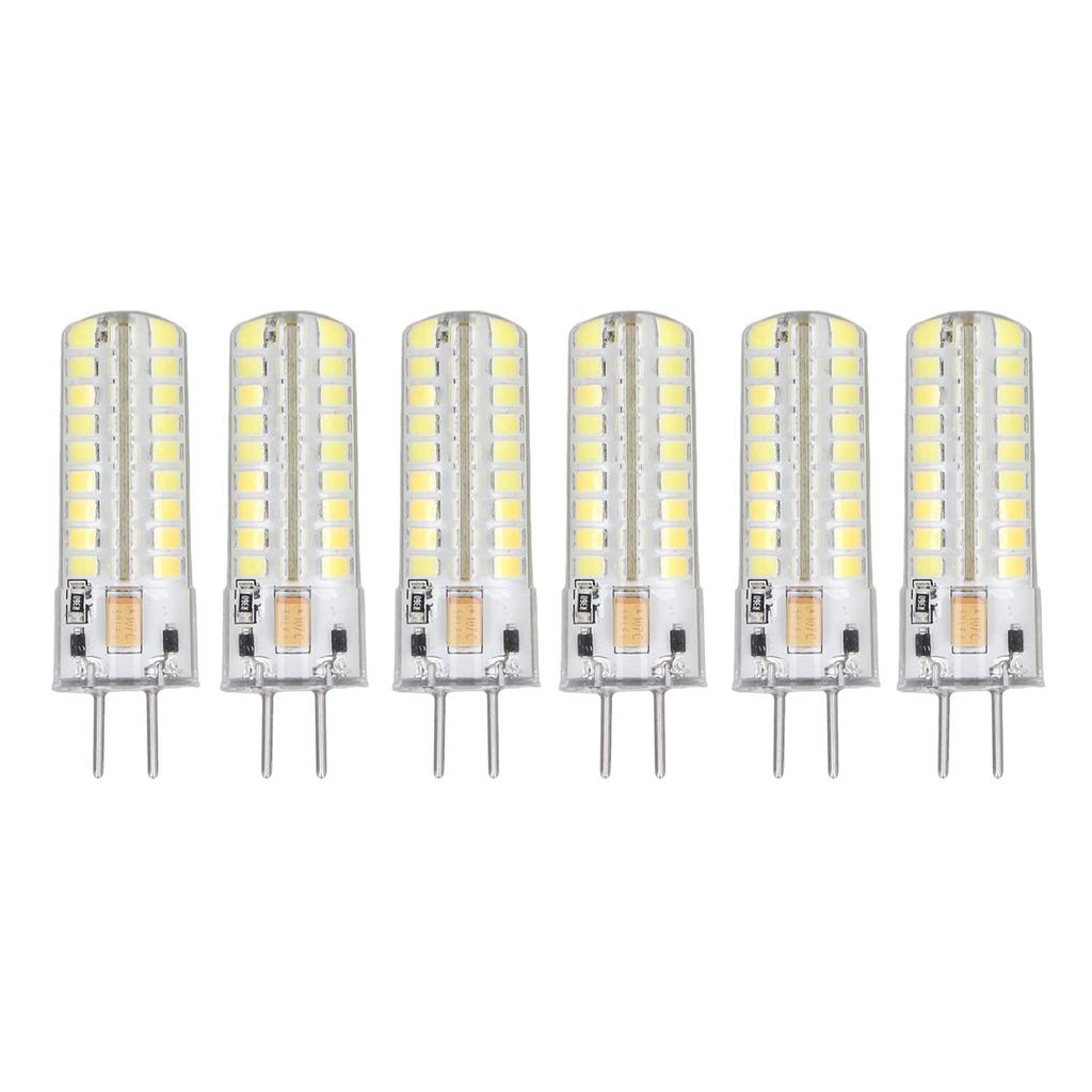 6-Pack GY6.35 LED Bulbs, 7W ACDC12V, 700lm, 360-Degree LED Cone Bulbs, for Pendant Lamps and Ceiling Lamps (Bright Light)
