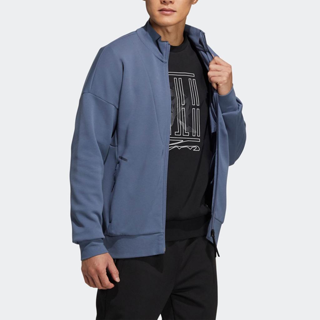 Adidas Adizero Track Stand-Up Collar Jacket Men Outerwear Cerulean HE5127