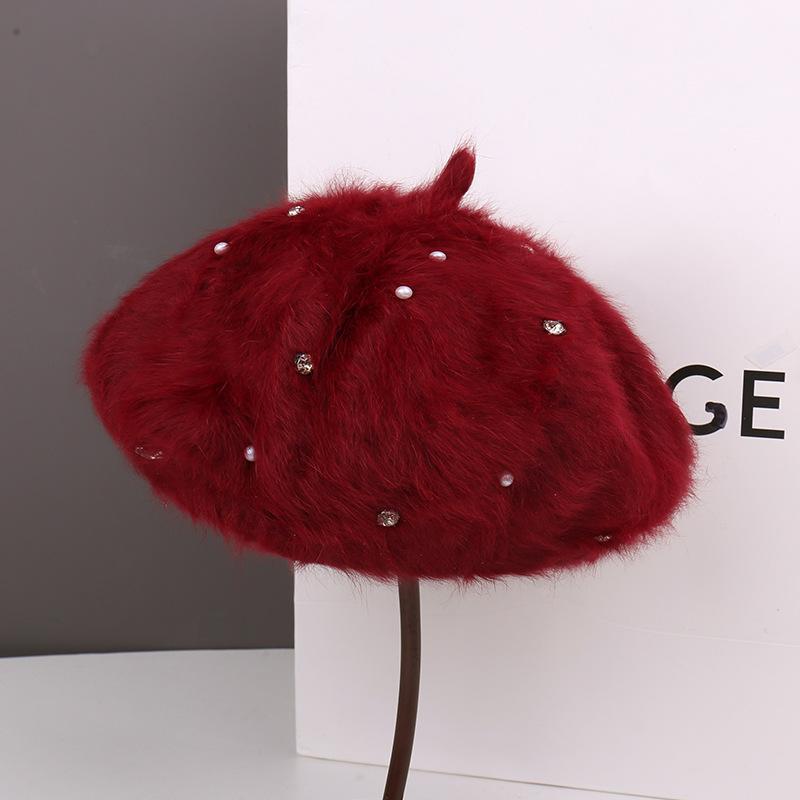 Fashion Autumn and Winter Small Face Big Head Circumference Beret Children Fashion Warm Painter Hat Versatile Newsboy Hat