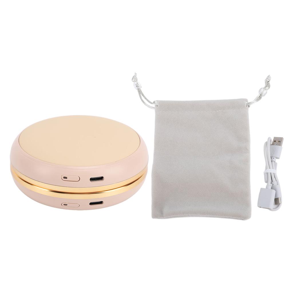 USB Hand Warmer 2 Temperatures Fast Dual Sided Heating Multifunctional Power Bank Pocket Heater with