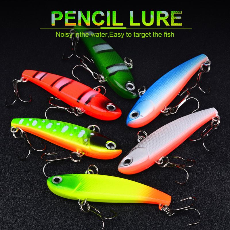 Three Hooks Lure Bait Set8No.6cm11gHard Bait Bionic LureABSMaterial Freshwater and Seawater Universal Fake Bait