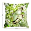 New Lily of the Valley Pillowcase Printed Floral Pattern Short Sofa Pillow Case Zipper 45*45cm Cushion Cover Spring Season