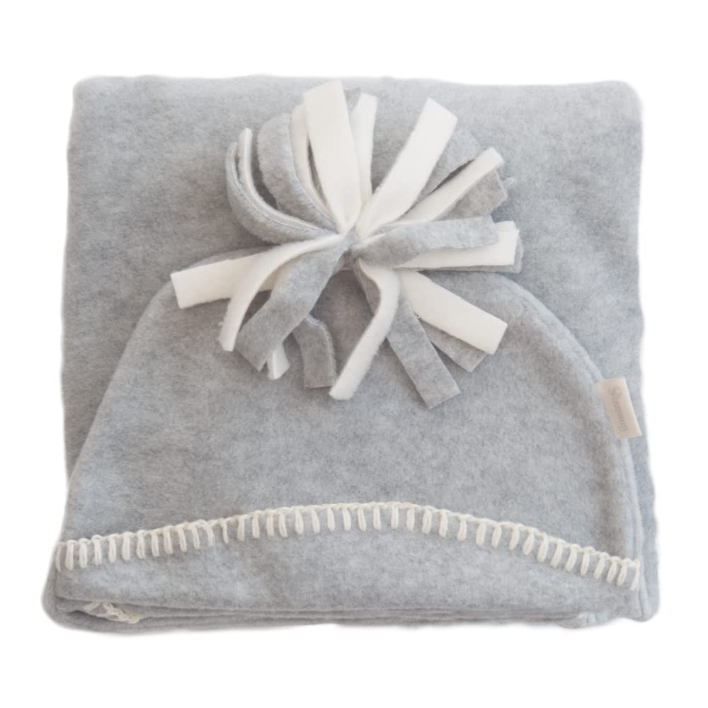 Tuppence Crumble Zavinovačka pro novorozence na zimní focení novorozenců v šedé a (Ručně vyrobeno UK) / Afghánská deka ve tvaru hvězdy, s třmenem, 0-4 měsíce,