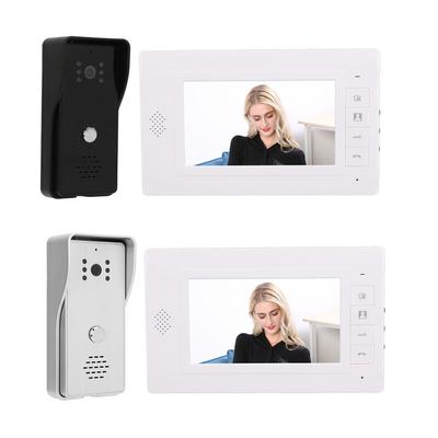 7 Inch Screen Smart Video Intercom System 120 Degree Wide Angle Wired Door Phone Doorbell Kits with