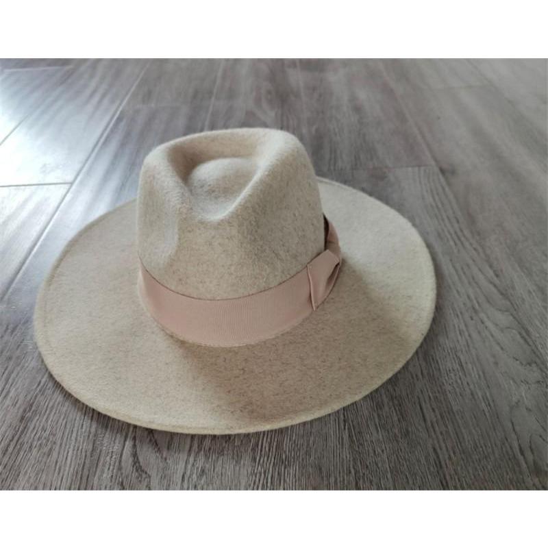 

Junxianbowknot новая Fabrielegant овсяная цветная классическая шерстяная шляпа-федора для мужчин и женщин, шляпа для отдыха и отдыха Panamjazz head size 57cm