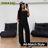 Costume Casual de Damă cu Mânecă Scurtă