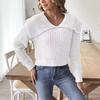 Women’s Cropped Top: New Autumn/Winter Knit Jumper with Large Lapel, Pull-Over Style