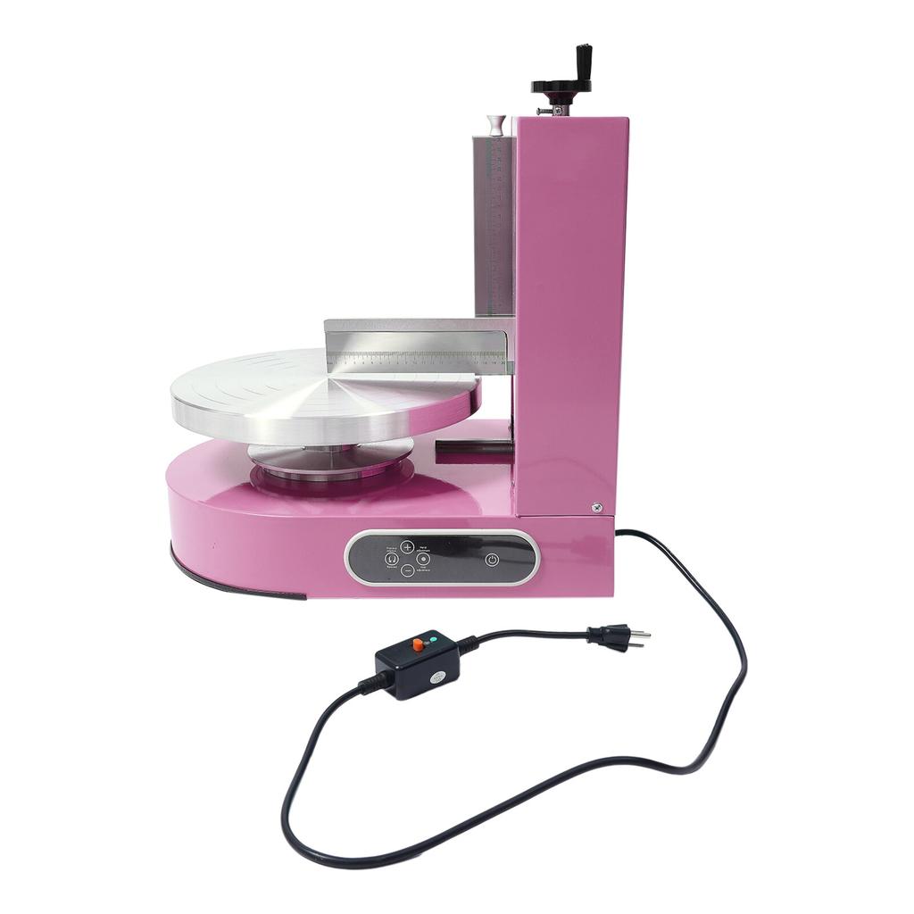 Adjustable Cake Decorating Machine LCD Display Cream Spreader 200W 320RPM for Birthday Cakes