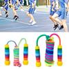 Adjustable Skipping Rope with Wood Handle and Woven for Girls and Boys, Skipping Rope Exercise Fat Burnings Gym Training