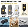 Metal Sikkerhedsnøgletaske Adgangsåbninger NFC Nøgletaske Ny Metal Beskyttelsesetui til YubiKey 5C NFC