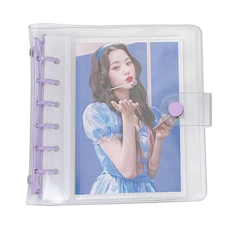 Wide A7 Loose Leaf DIY Document Bag Binder PVC Storage Pocards Collect Book Diary Agenda Planner DIY Cover Album