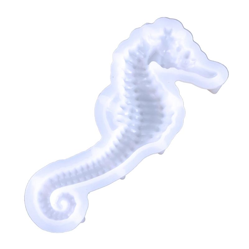 Seahorse Keychain Silicone Mold Keychain Charms Resin Mold Animal Epoxy Resin Casting Mold for DIY Crafts Car Home Decor