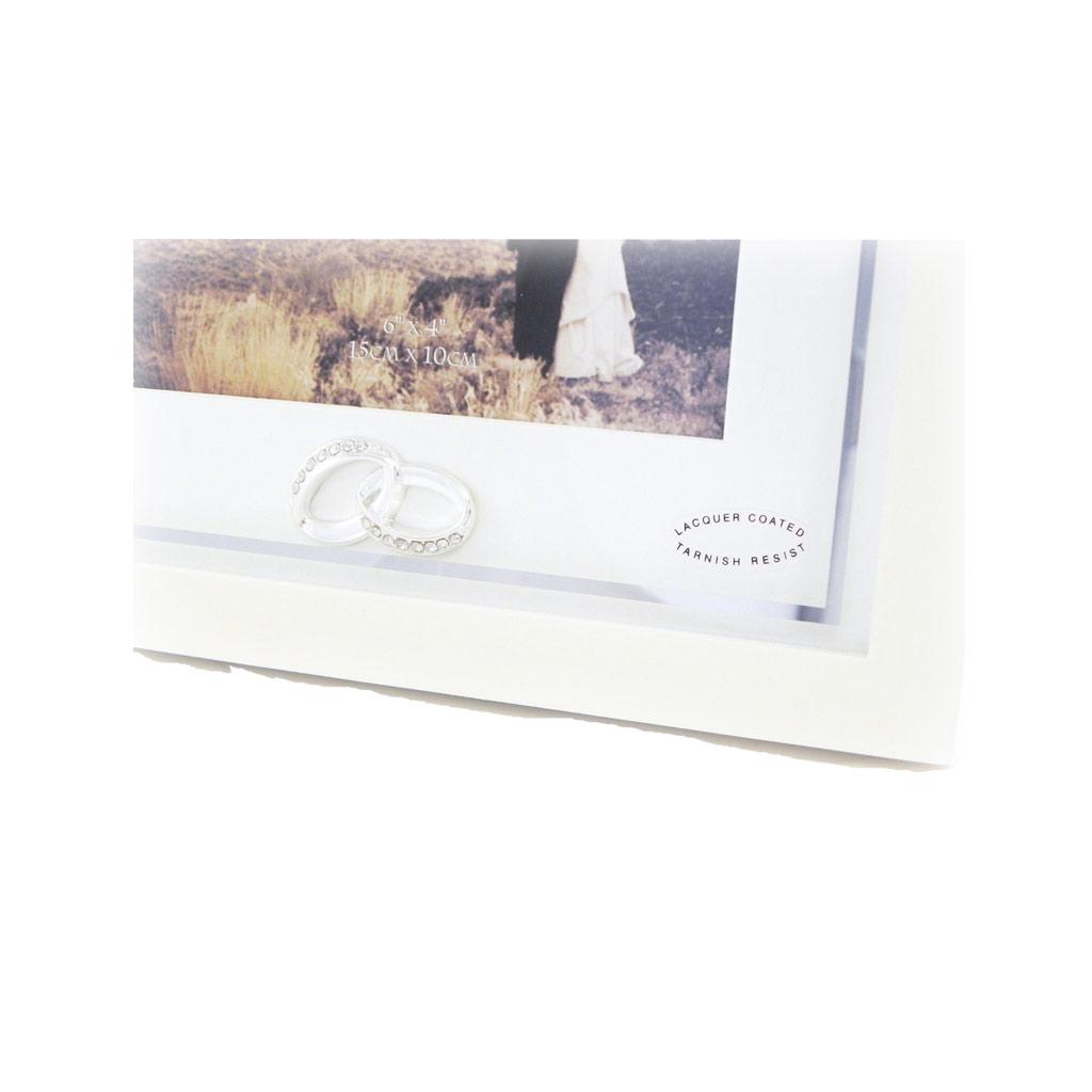 Les Trésors De Lily [I0425] - Photo Frame 'Alliances' Ivory 15x10 Cm