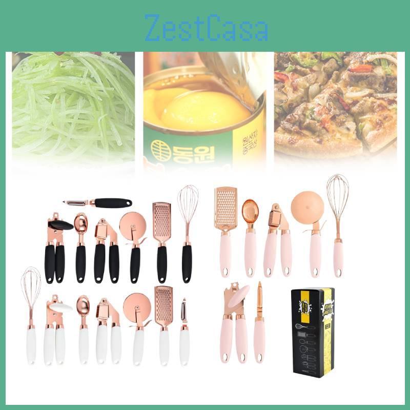 7 Kitchen Pcs Gadget Set Copper Coated Stainless Utensil Pizza Tool Cooking