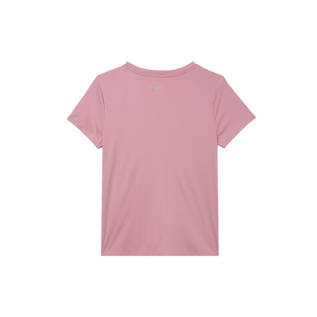Nike T Shirts Women's Pink Crew Neck Moderate Straight Fit DR7570-630