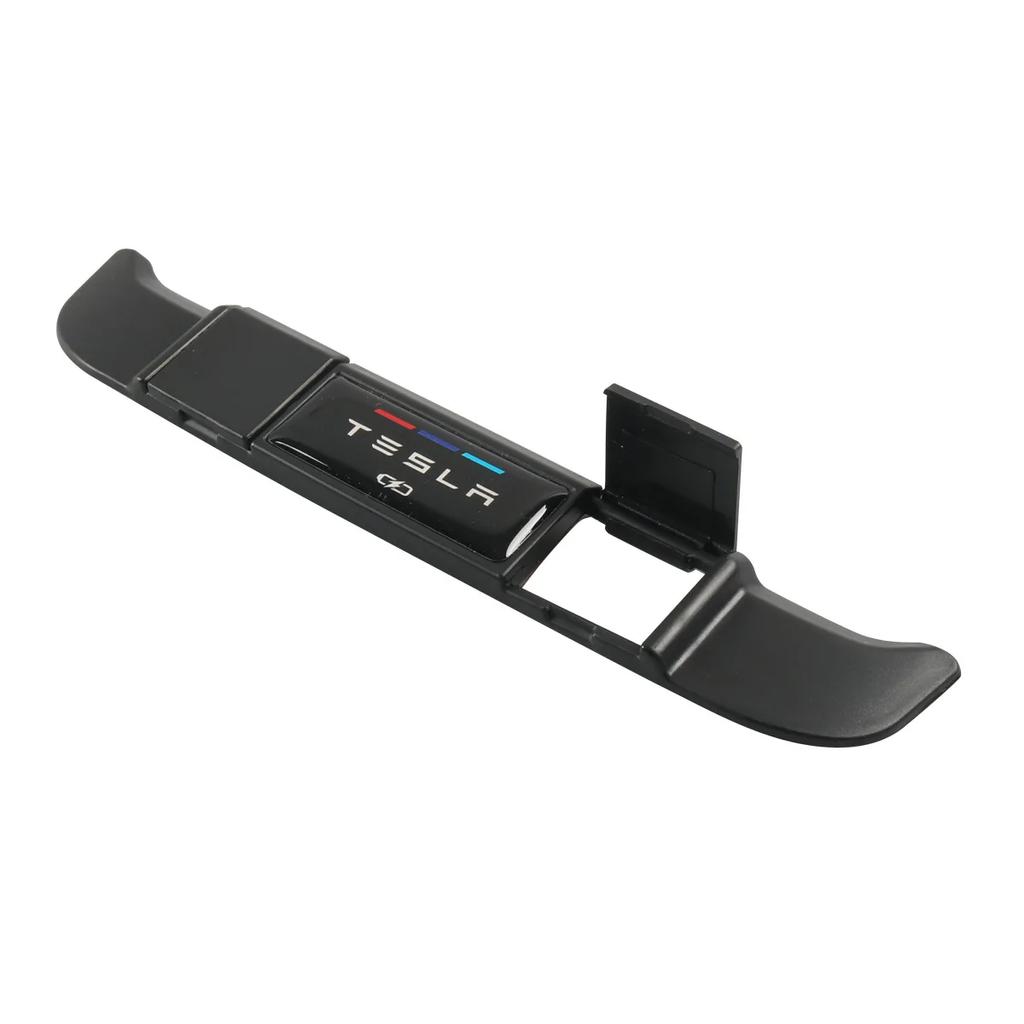 Zieraufkleber für USB-Abdeckung in der hinteren Reihe für Tesla Model 3 Model Y 2017-2024 Zubehör USB-Ladeanschluss Schutzabdeckung Dekoration