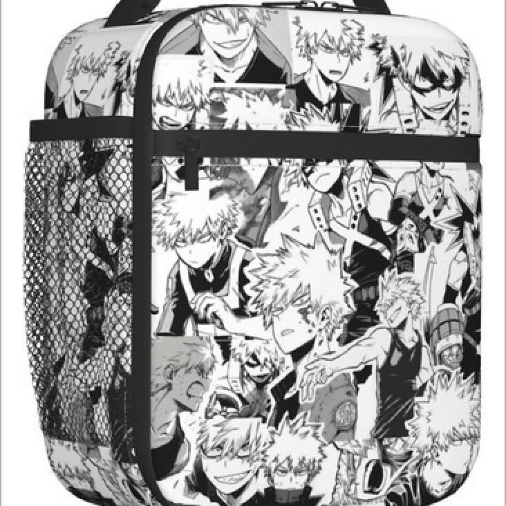 School Season Cartoon Animation Lunch Bag Children'S Full Printing 3D Digital Thermal Insulation Bag Portable Outdoor Picnic Bag
