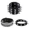 T5UF Stylish Punk Rock Bracelet Square Rivets Punk Wristband Trendy Gothic Jewelry Suitable for Individuality and Comfort