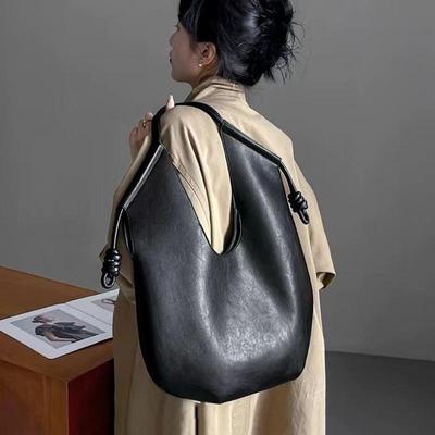 New Niche Minimalist Tote Advanced Large-capacity Commuter Single Shoulder Underarm Bag Fashion Trend Soft Bag
